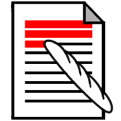 baguette highlighting document